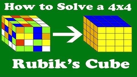 4x4 Rubix Cube solve No algorithms method