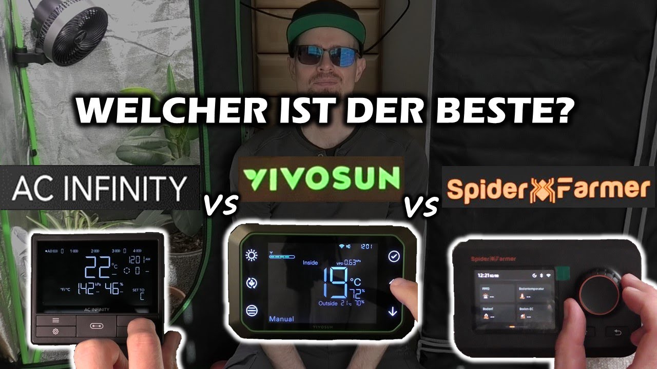 Der beste Smart Grow Controller: AC Infinity vs Vivosun vs Spider Farmer