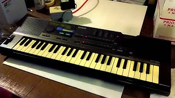Casio ht-700 vintage synthesizer keyboard sequencer