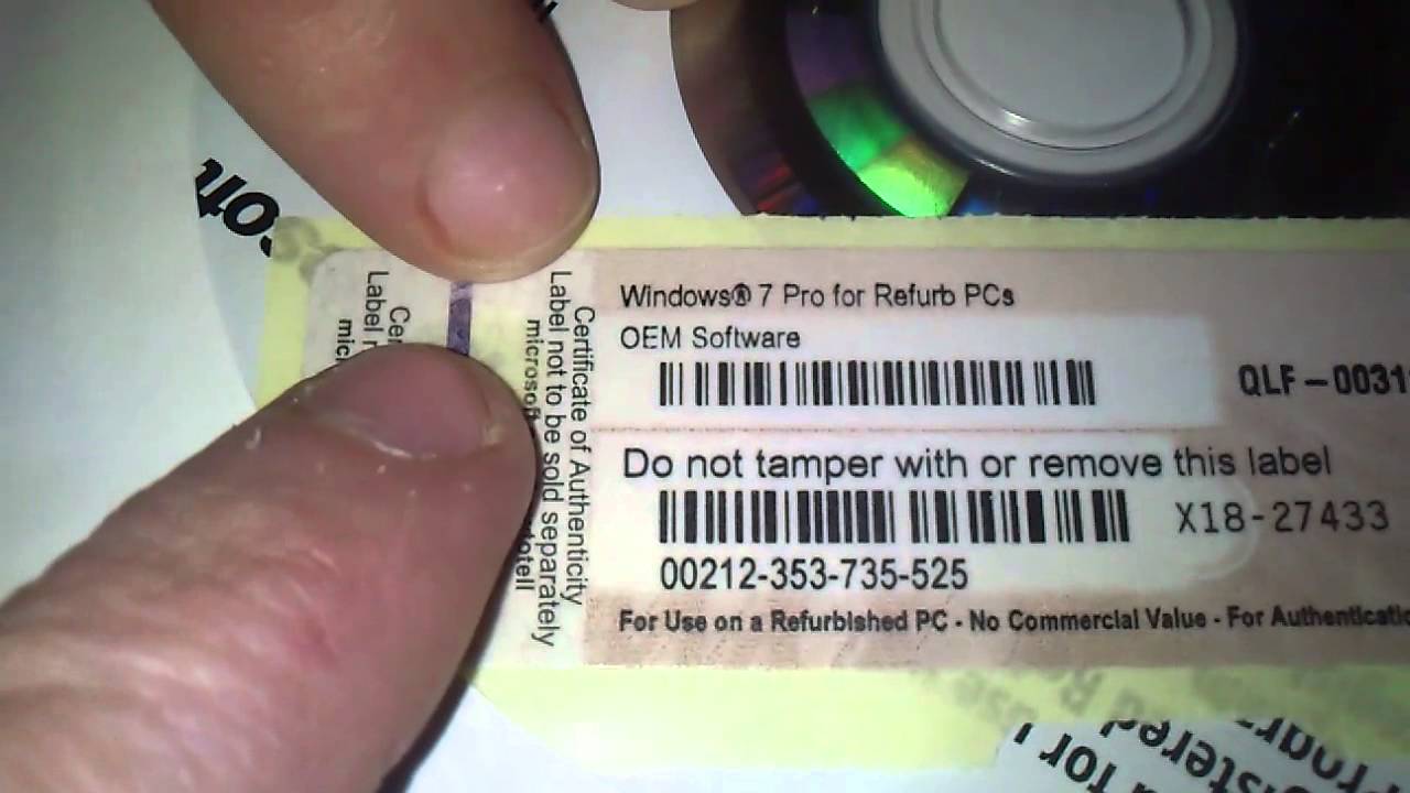 Alienware Faults Oem Windows 7 Serial Code Youtube