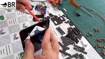BRAÇO ROBÓTICO PARTE 1 - MONTAGEM MECÂNICA