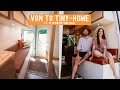 From VAN to TINYHOME | DIY Sofa and Butcher Block Countertops » Sprinter Van Build