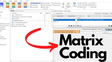 NVivo 12 tutorial - matrix coding queries