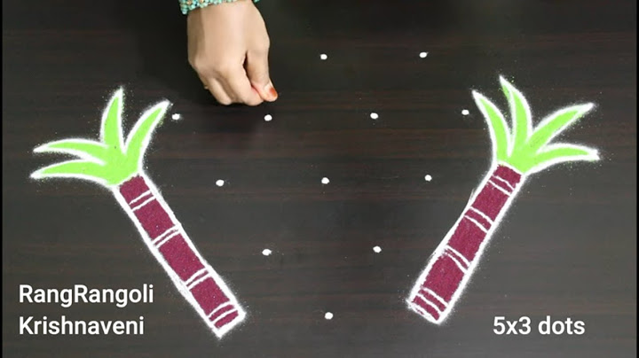 Easy Pongal Pot Kolam🌷5x3 dots Sankranthi Bhogi Kundala Muggulu🌷RangRangoli Krishnaveni