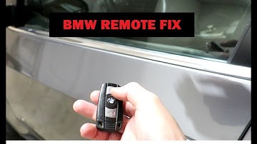 BMW Key Fob Remote Not Working With Comfort Access?  Try This.