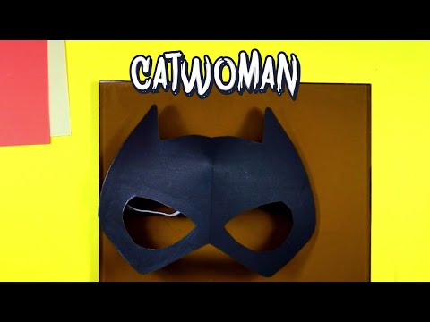 How to Make a Catwoman mask | Catwoman paper mask