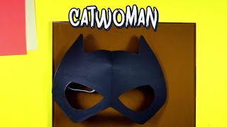 How to Make a Catwoman mask | Catwoman paper mask