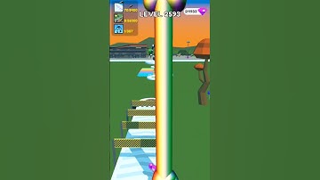Tall Man Run Level 2593 Colourful Giant Man Running in game #shorts #tallmanrun #funny #viral