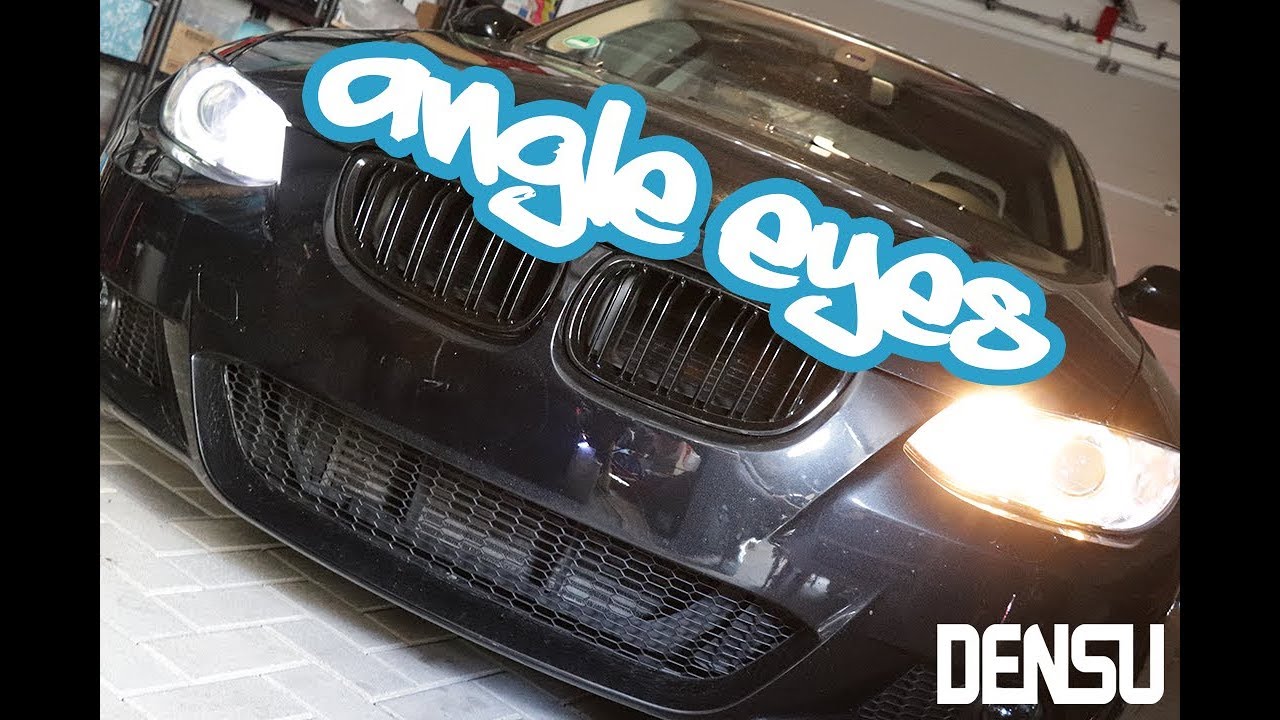 Xenon look Scheinwerfer mit LED Angel Eyes für BMW 3 Serie E90