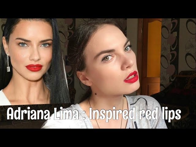 Adriana Lima's 'AIR' Premiere Perfect Red Lip