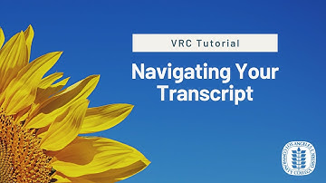 LACCD | Navigating Your Transcript in the VRC