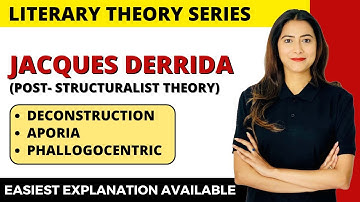 Most Important Terms of Derrida || English Literature - Sunaina Jethani