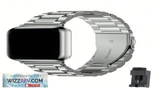 1pc Compatible With Apple Watch Band Starry Color Stainless Steel Adjustable Metal screenshot 2