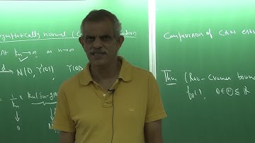 Lecture Module 43 (Week 9): Asymptotically Efficient Estimators-VIII
