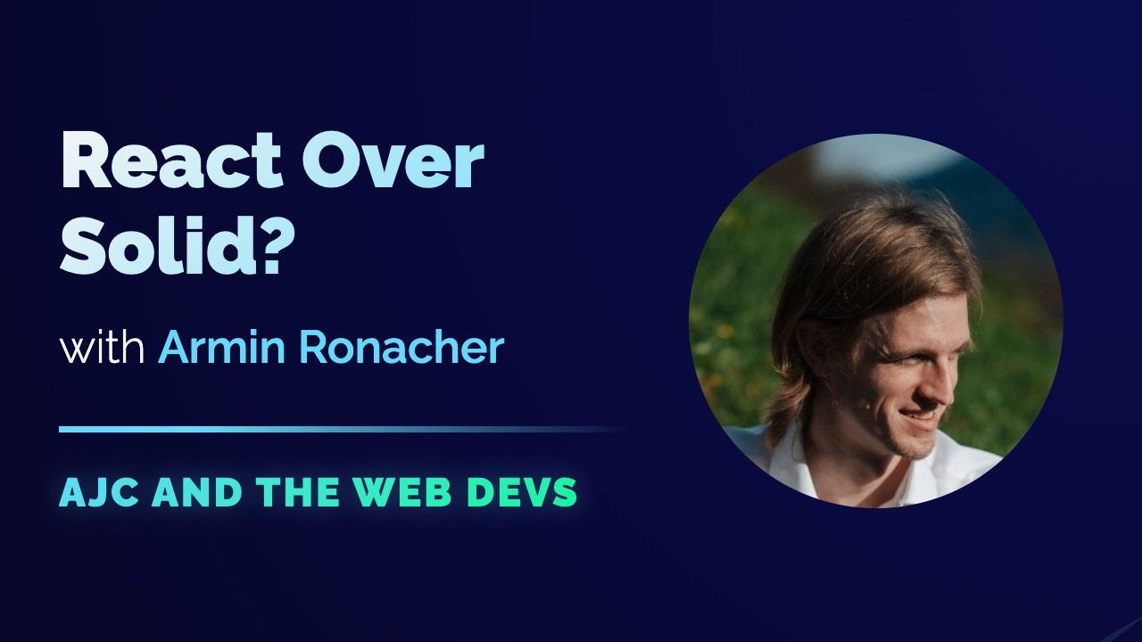 Video cover art for React Over Solid? with Armin Ronacher