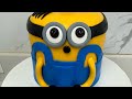 Minions cake decorating ideas #viral #trending #shorts #cake #birthdaycake #minions #fondantcake