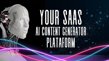 I will create your saas ai content generator platform