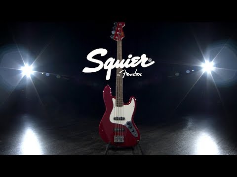 squier-contemporary-jazz-bass-lrl,-metallic-red-|-gear4music-demo