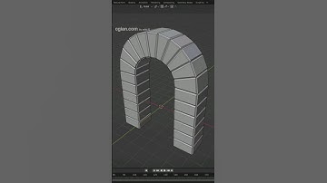 Blender timelapse How to make an arch 3D model #blender #3d #modeling #cgian