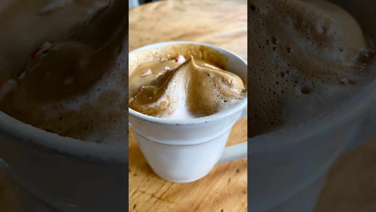 Favorite peppermint latte? #shorts  #easy#recipe #coffee #peppermint