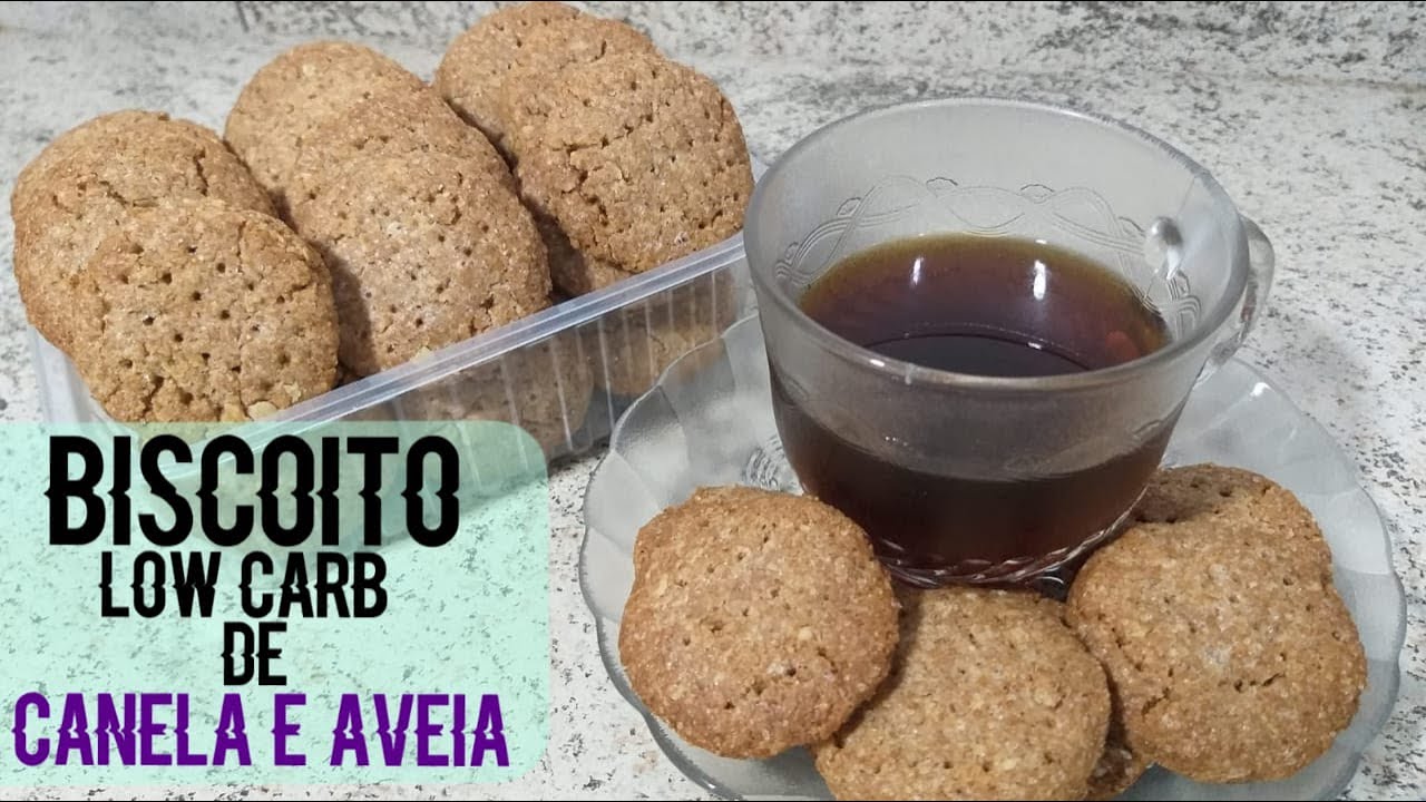 Como Fazer Biscoito Low Carb De Canela e Aveia YouTube