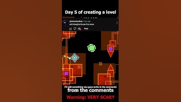 Day 5 of creating a level from the comments #geometrydash #gd