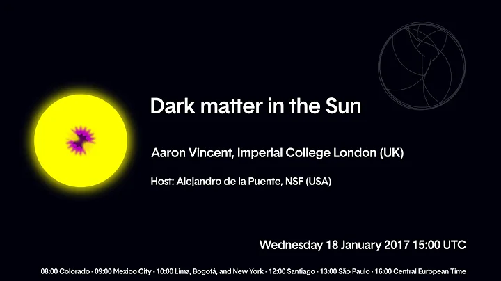 [W33] Aaron Vincent : Dark Matter in the Sun