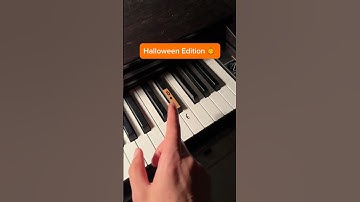 Scary sounds 🎃 #piano #tutorial #halloween #scary