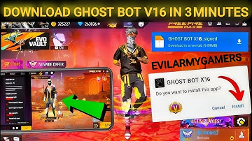 🔥 FREE FIRE GHOST BOT V16 + X16 PASSWORD 🔑 2025 | FULL TEST & DOWNLOAD (Evilarmygamers)