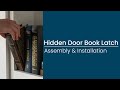 How to install a hidden door book latch inswing  outswing