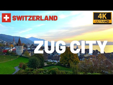 Exploring Zug City Switzerland | Kanton Zug | 4k UHD