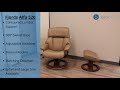 Fjords Alfa-520 Ergonomic Recliner Chair and Ottoman Features by The Back Store