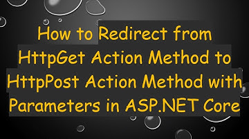 How to Redirect from HttpGet Action Method to HttpPost Action Method with Parameters in ASP.NET Core