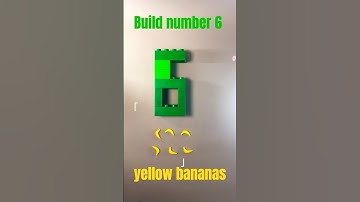 Build number 6 SIX Lego Duplo for Toddlers.  #legoduplo  #learningnumbers