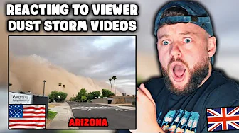 Brit Reacts to CRAZY Viewer Videos from the Arizona Dust Storm!