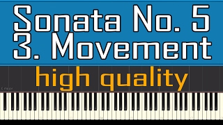 Beethoven - Sonata No. 5 C minor, Opus 10-1 (1798) 3. Movement Prestissimo (Piano Tutorial)