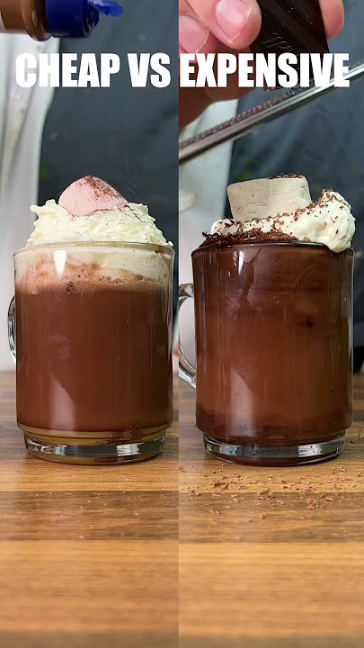 Best hot chocolate 🍫: Cheap 💰vs expensive 💰💰💰