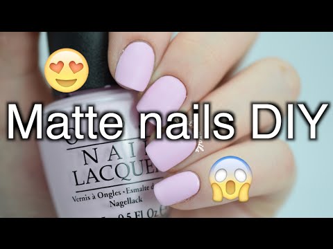 DIY matte nails without top coat - YouTube