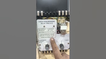 SKE11 CHECK SYNCHRONISING RELAY #dronveer