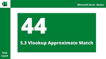 Vlookup With Approximate Match