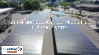 Ombrières solaires sur le parking du LECLERC de QUEVEN (56)