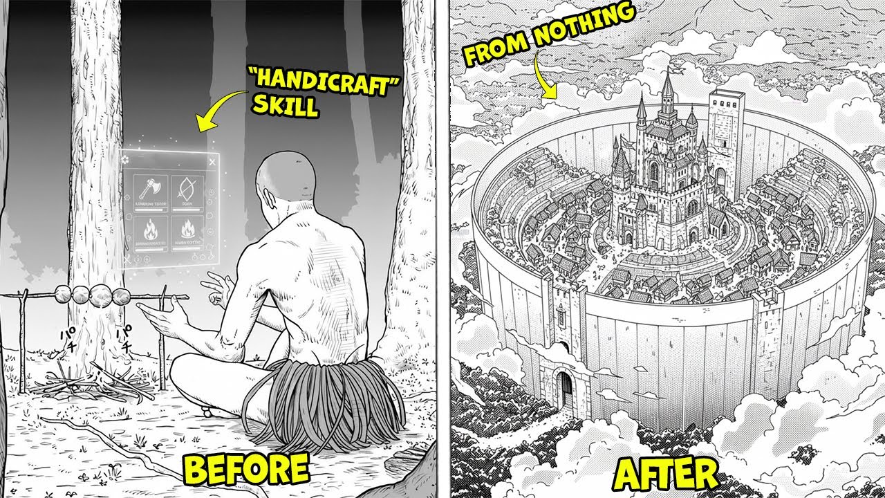 BANISHED TO ANOTHER WORLD WITH “HANDICRAFT” SKILL, HE BUILT OWN VILLAGE FROM NOTHING | MANGA RECAP