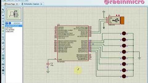 PIC18F4550 USB HID Example Proteus Simulation