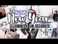 CLEAN WITH ME FOR 2023! UN-DECORATE &amp; NEW YEAR CLEANING | EXTREME CLEANING MOTIVATION |