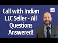 Call with Indian LLC Owner - All Questions Answered!