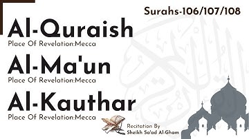 Surah Quraish (سورة قريش) | Surah Al-Maun (سورة الماعون) | Surah Al-Kauther (سورة الكوثر)