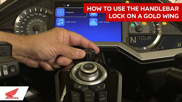 How to use the handlebar Lock on a Gold Wing