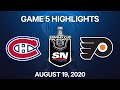 NHL Highlights | 1st Round, Game 5: Canadiens vs. Flyers - Aug. 19, 2020