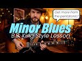 Pentatonic artistry bb king thrill is gone style lead study minor key 12 bar blues solo lesson