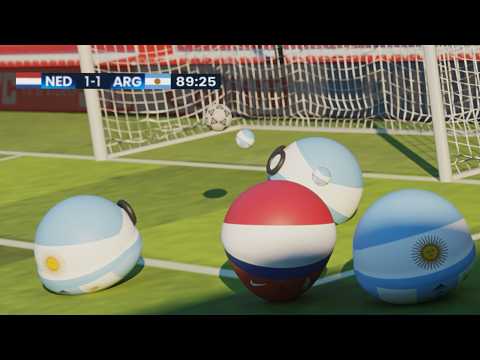 Bergkamp's iconic 1998 World Cup goal vs Argentina in 3D Countryballs 🇳🇱🔥